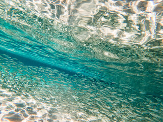Beautiful underwater view at the island