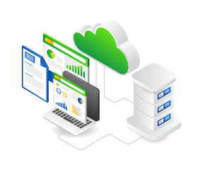 Data analysis cloud server hosting