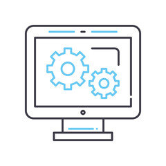 software line icon, outline symbol, vector illustration, concept sign