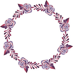 watercolor floral tracing minimal style 