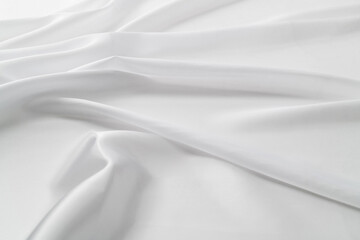 Close up of white silk background