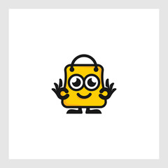 shopping mascot logo design