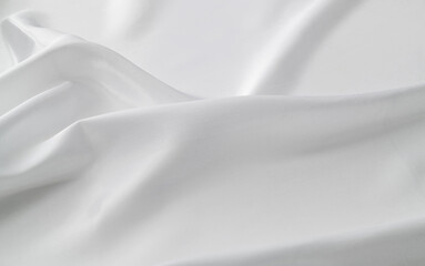 Obraz premium Close up of white silk background