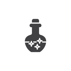 Obraz premium Magic potion flask vector icon