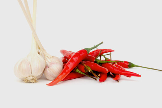 red hot chili peppers and garlic