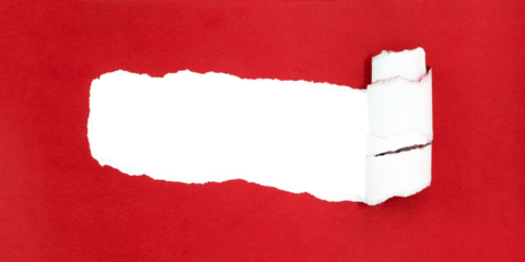 torn paper background , copy space for creative advertising text with transparent png file