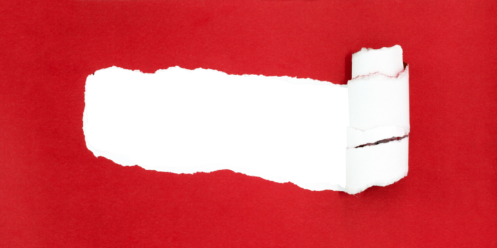 torn paper background , copy space for creative advertising text with transparent png file