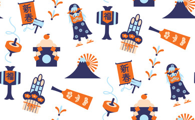 お正月アイテムのパターン