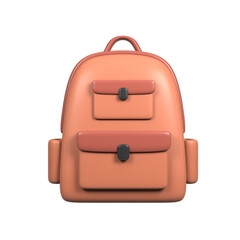 School Bag 3d Illustration