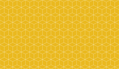 Vector modern abstract yellow white geometric cubes pattern background design