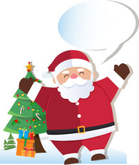 Christmas with Santa Claus Merry Christmas