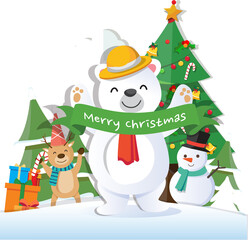 Christmas with Santa Claus Merry Christmas