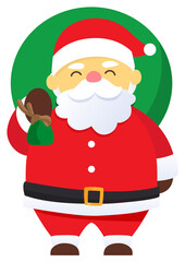 Christmas with Santa Claus Merry Christmas