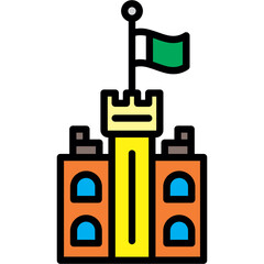 Castle Flag Icon