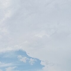 sky space with white clouds in sunny day