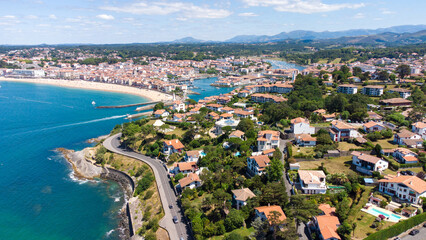 St Jean de Luz, Pyrénées Atlantiques, vue aérienne