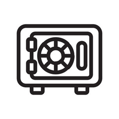 Safe box , Online Banking outline icon.