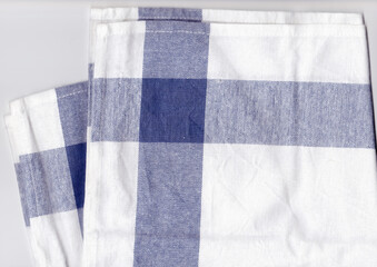 white and blue fabric
