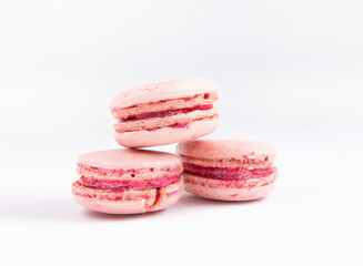 macaroon on isolated background, close up