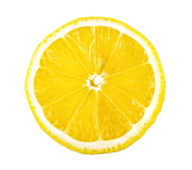 lemon slice isolated on transparent png background