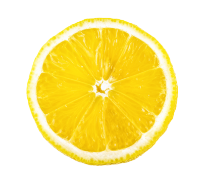 lemon slice isolated on transparent png background