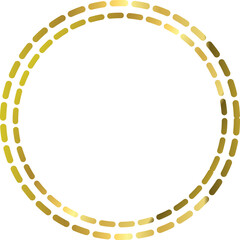 Abstract shapes in art deco style.gold circle