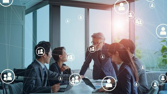 チームワーク　人々のつながり