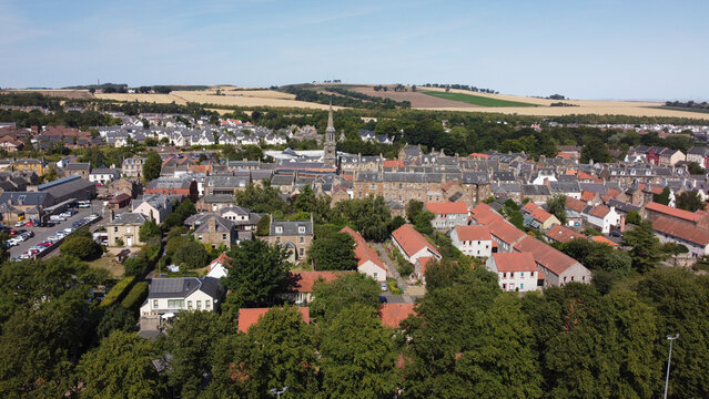 Haddington town centre view from the sky