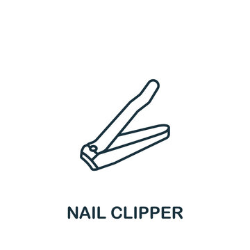 Nail Clipper icon. Line simple icon for templates, web design and infographics