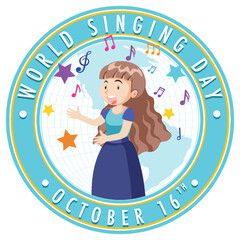 World Singing Day Poster Design