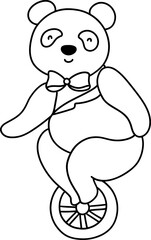 circus bear, circus animals concept