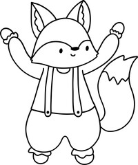 circus fox, circus animals concept
