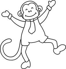 circus monkey, circus animals concept