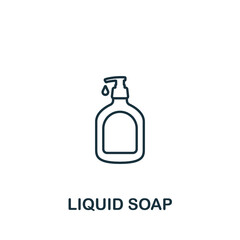 Liquid Soap icon. Line simple icon for templates, web design and infographics