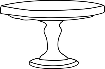 circus table, circus element illustration