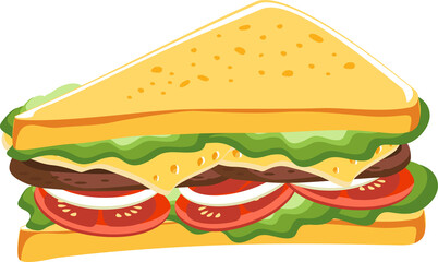 Breakfast sandwich meal, Ham and Cheese Sandwich