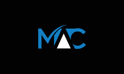  MAC Letter Initial Logo Design Template Vector Illustration 