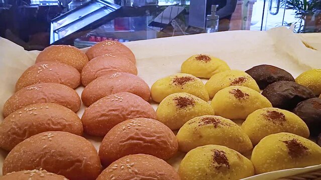 Pink Sweet Bread Pastry Display World Diabetes Health Day 14 November Sugar Carbohydrates