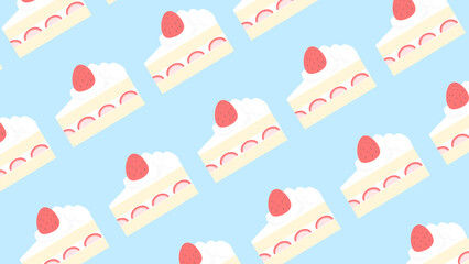 strawberry sponge cake wallpaper★