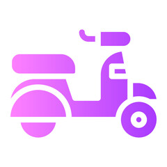 scooter gradient icon