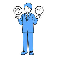 お金と時間の天秤にかける会社員