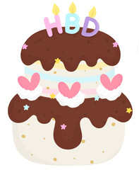 Rainbow Birthday Cake