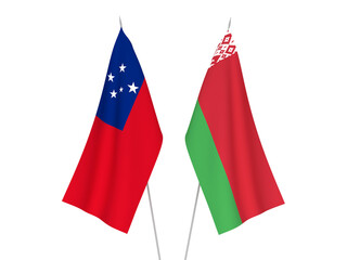 Belarus and Independent State of Samoa flags