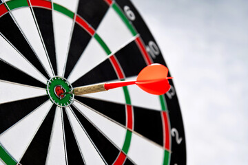 Dart hitting on center target