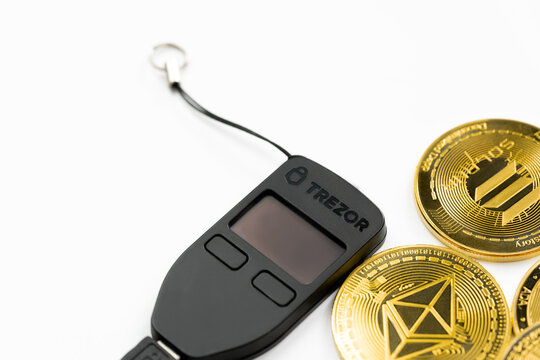 Trezor Hardware wallet for safely store your cryptocurrency.