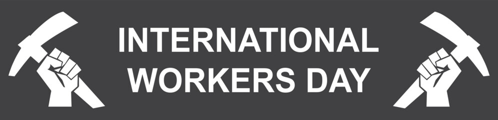 International workers day, celebrating workers day symbol