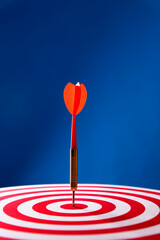 Dart hitting on center target