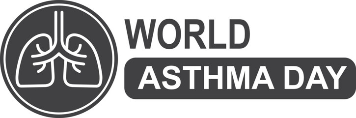 World asthma day symbol vector