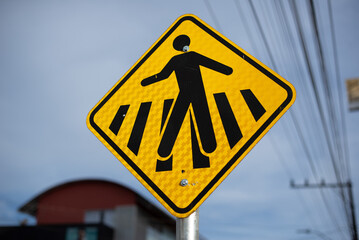 Traffic signs in a city