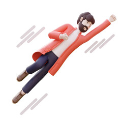 business man hits the target